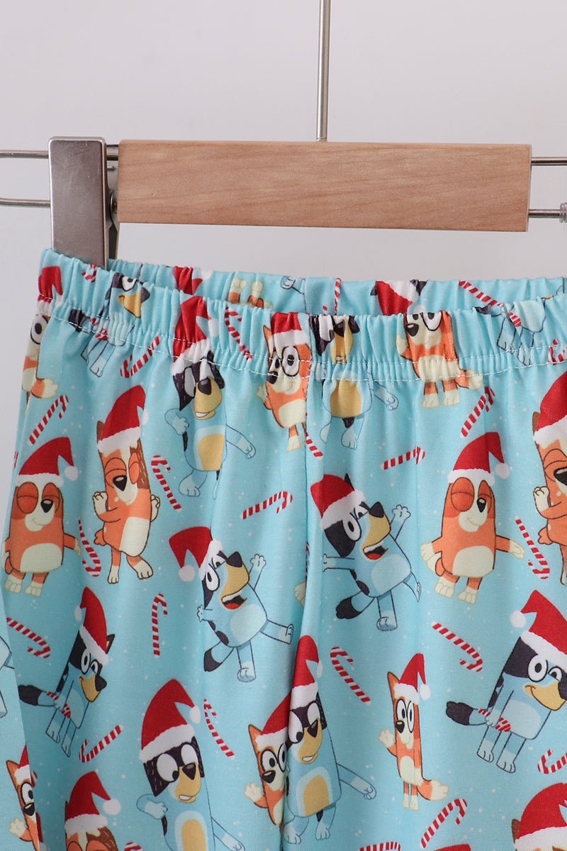 Bluey Boys Christmas Pajama Set – Festive 2 - Piece Loungewear - Blue Marc
