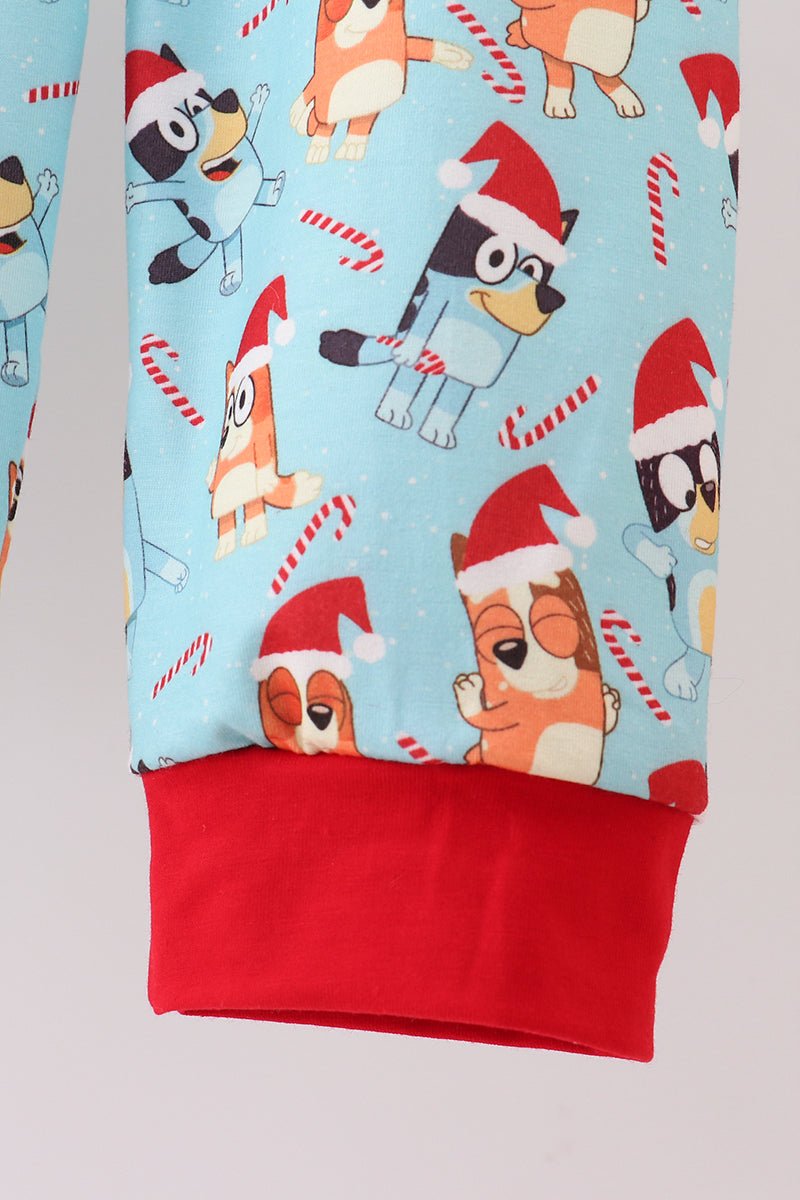 Bluey Boys Christmas Pajama Set – Festive 2 - Piece Loungewear - Blue Marc