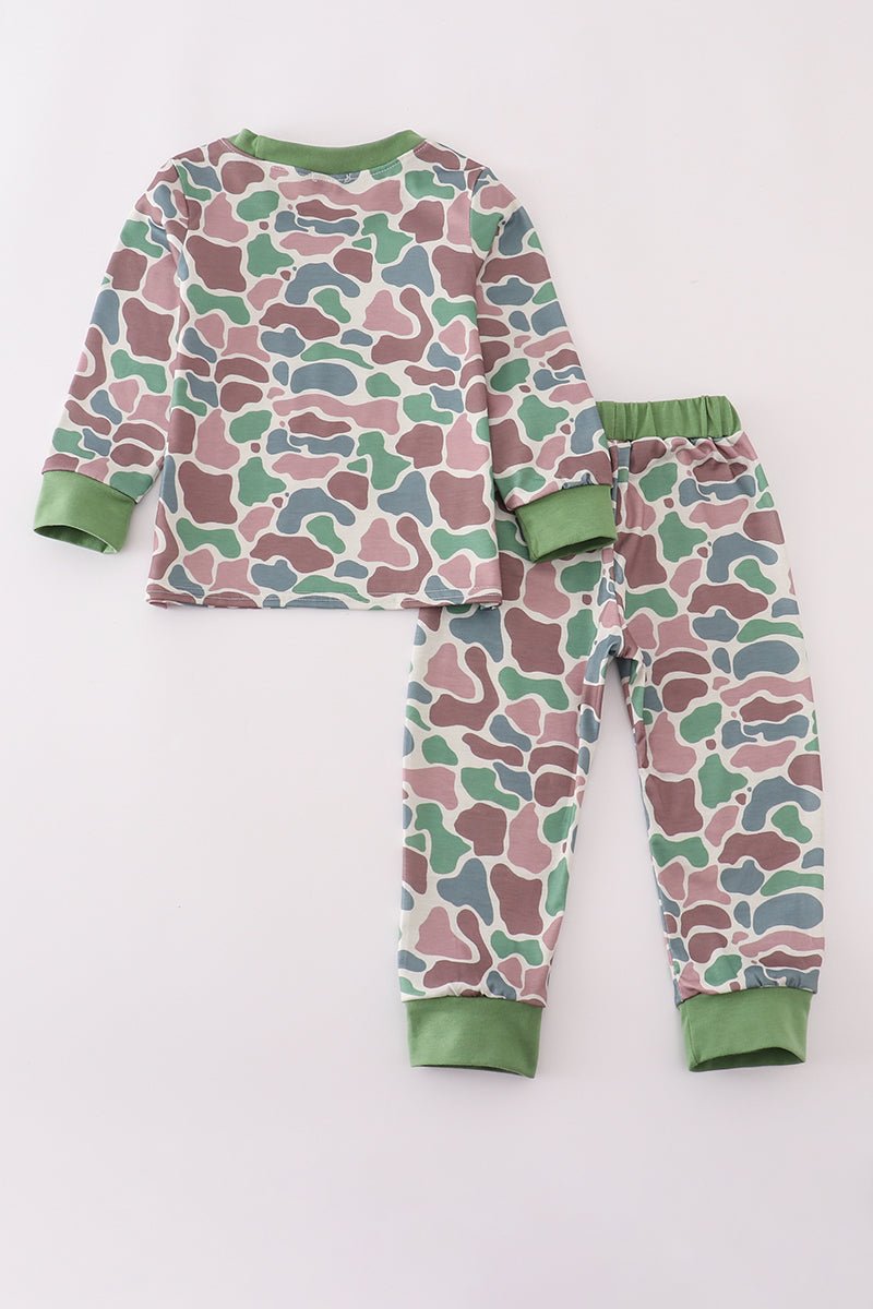 Boys Camo Lounge Set | Stylish & Comfy Outfit for Active Kids - Blue Marc