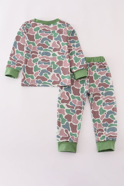 Boys Camo Lounge Set | Stylish & Comfy Outfit for Active Kids - Blue Marc