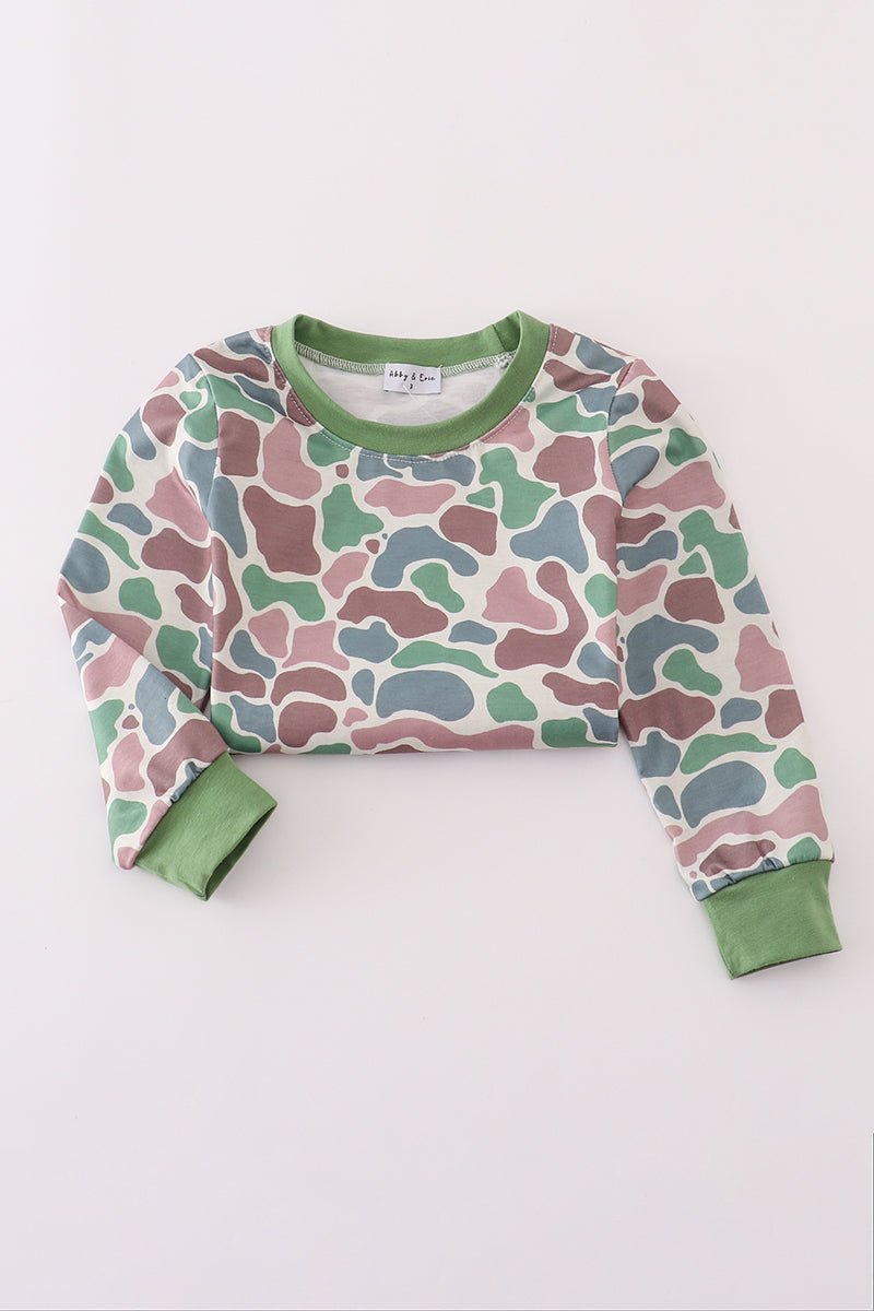 Boys Camo Lounge Set | Stylish & Comfy Outfit for Active Kids - Blue Marc