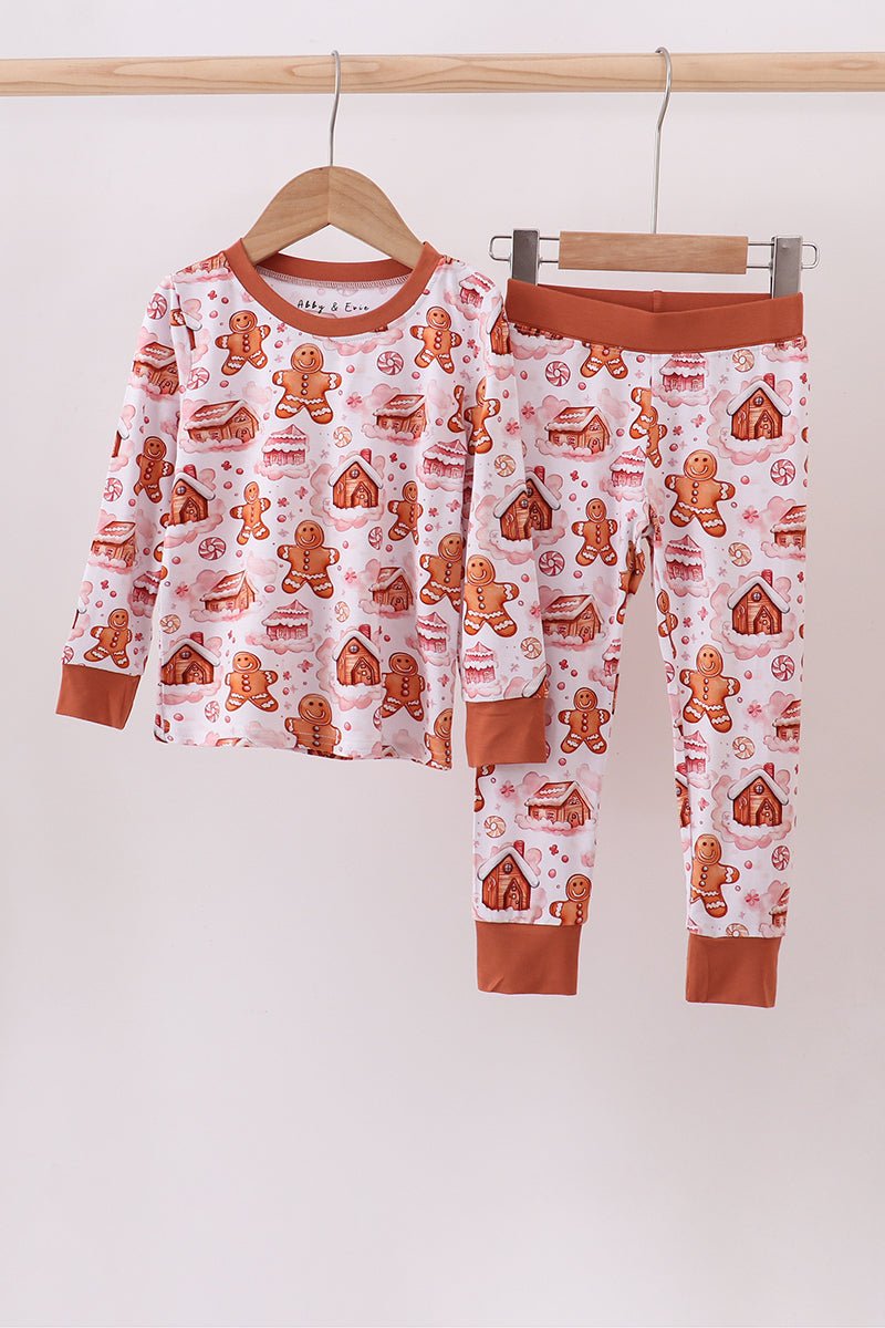 Boys Gingerbread House Christmas Pajama Set - Blue Marc