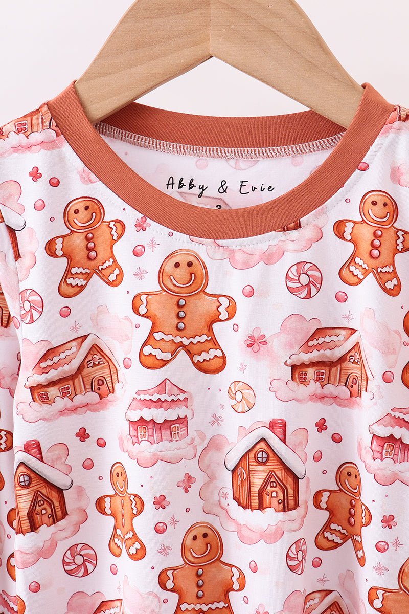 Boys Gingerbread House Christmas Pajama Set - Blue Marc