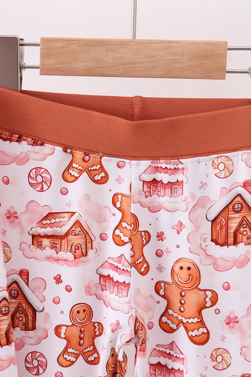 Boys Gingerbread House Christmas Pajama Set - Blue Marc
