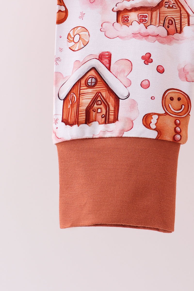 Boys Gingerbread House Christmas Pajama Set - Blue Marc