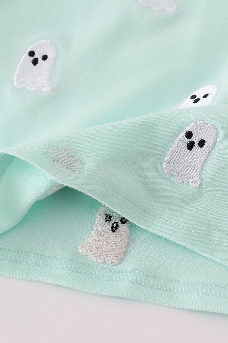 Boys Halloween Ghost Tee - Blue Marc