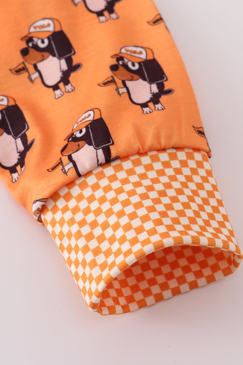 Boys Tennessee Mascot Pajama Set – Go Vols Game Day Sleepwear - Blue Marc
