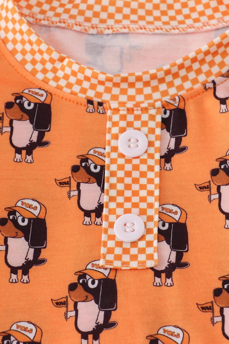 Boys Tennessee Mascot Pajama Set – Go Vols Game Day Sleepwear - Blue Marc