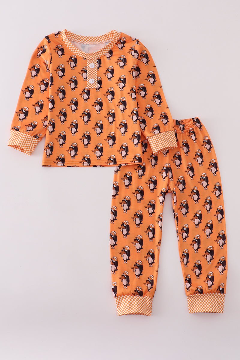 Boys Tennessee Mascot Pajama Set – Go Vols Game Day Sleepwear - Blue Marc