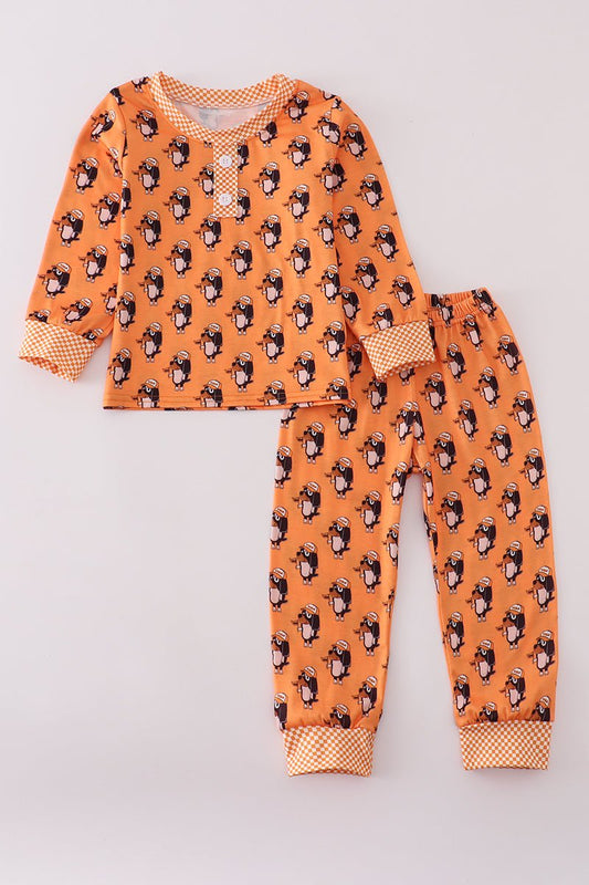 Boys Tennessee Mascot Pajama Set – Go Vols Game Day Sleepwear - Blue Marc