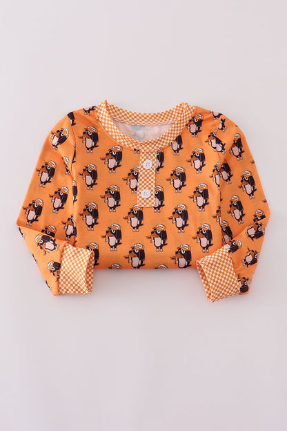 Boys Tennessee Mascot Pajama Set – Go Vols Game Day Sleepwear - Blue Marc