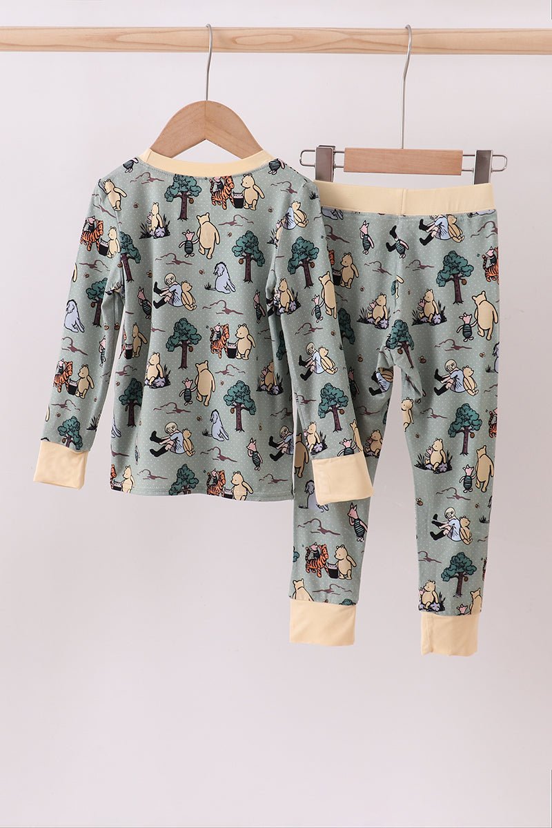 Boys Winnie the Pooh & Friends Pajama Set – Long Sleeve - Blue Marc