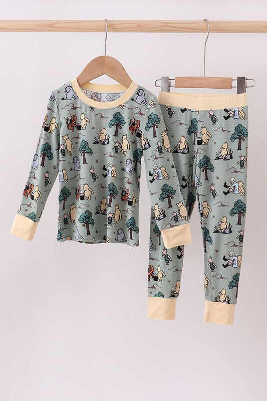 Boys Winnie the Pooh & Friends Pajama Set – Long Sleeve - Blue Marc