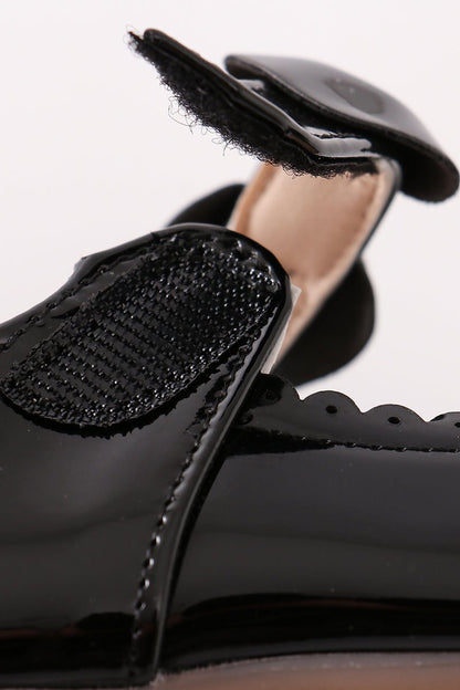 Classic Black Mary Jane Shoes with Bow Accent – Perfect for Dressy Occasions - Blue Marc