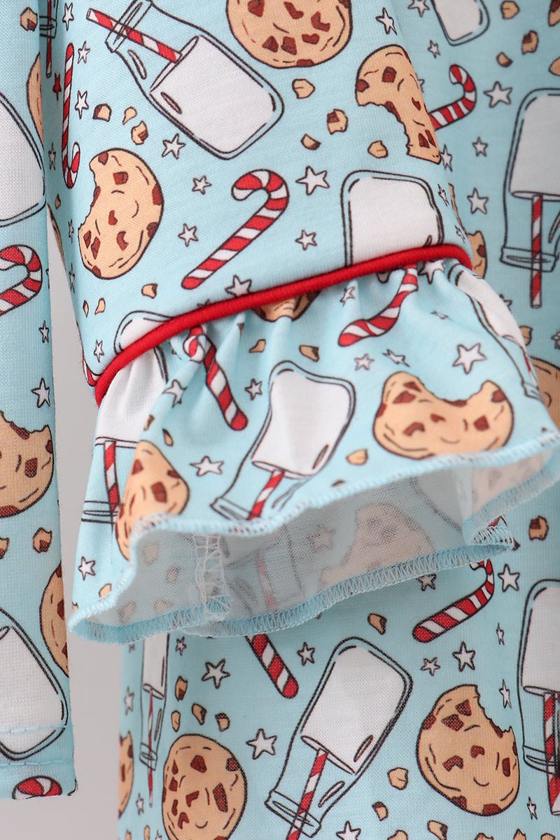 Cookies & Milk Girls Holiday Pajama Set | Blue Marc - Blue Marc