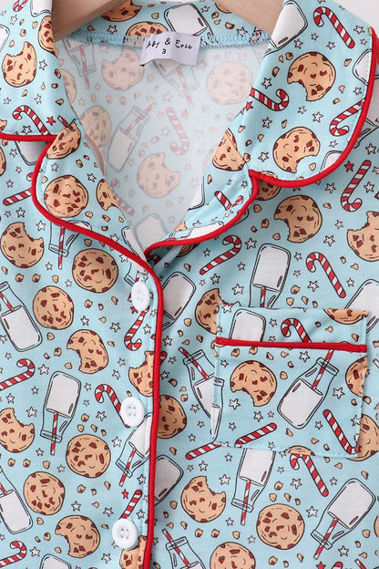 Cookies & Milk Girls Holiday Pajama Set | Blue Marc - Blue Marc