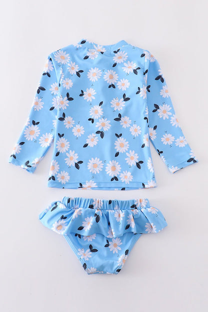 Daisy Dream 2 - Piece Swimsuit – Sun - Safe & Stylish 🌼💙 - Blue Marc