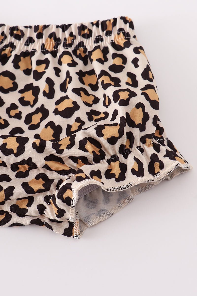 Fierce & Festive: Leopard Tree Holiday Baby Girl Set - Blue Marc