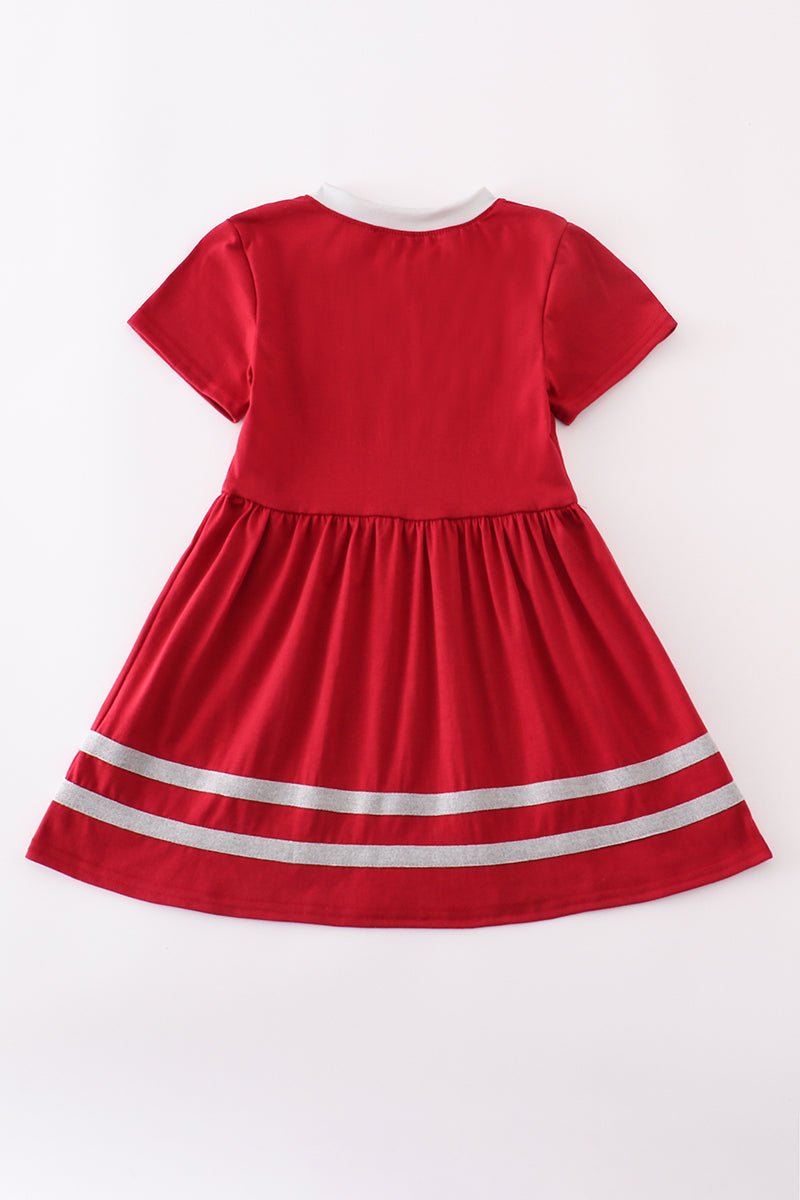🏈 Game Day Glam Girls Dress – Elephant & Football Fan Style - Blue Marc