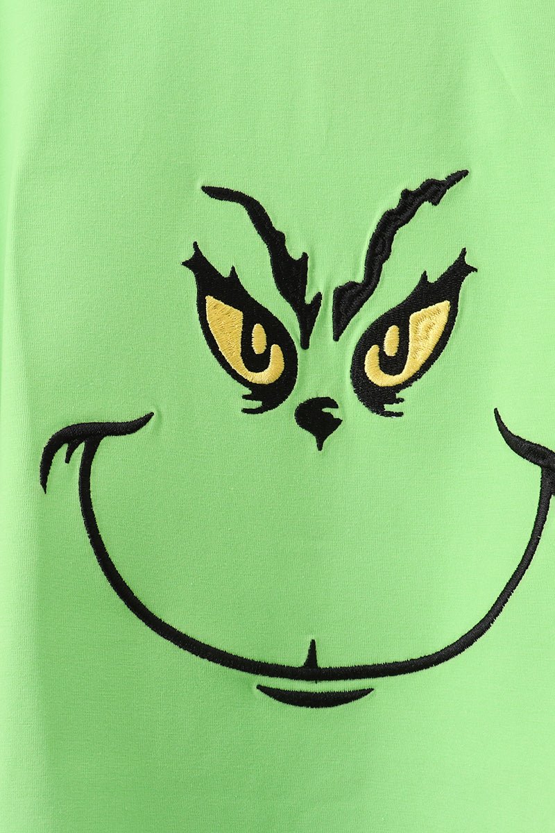 Grinch - Inspired Mommy Pajama Set – Holiday Loungewear - Blue Marc