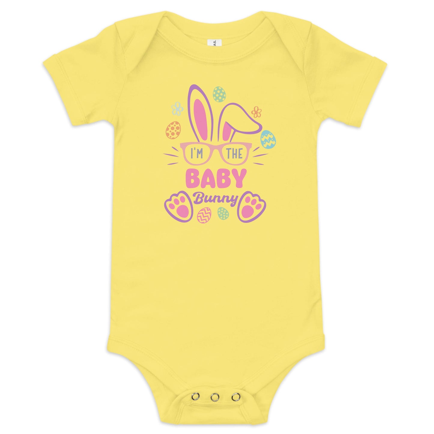 I'm the Baby Bunny Bodysuit – Adorable Easter & Everyday Outfit for Baby Girls - Blue Marc