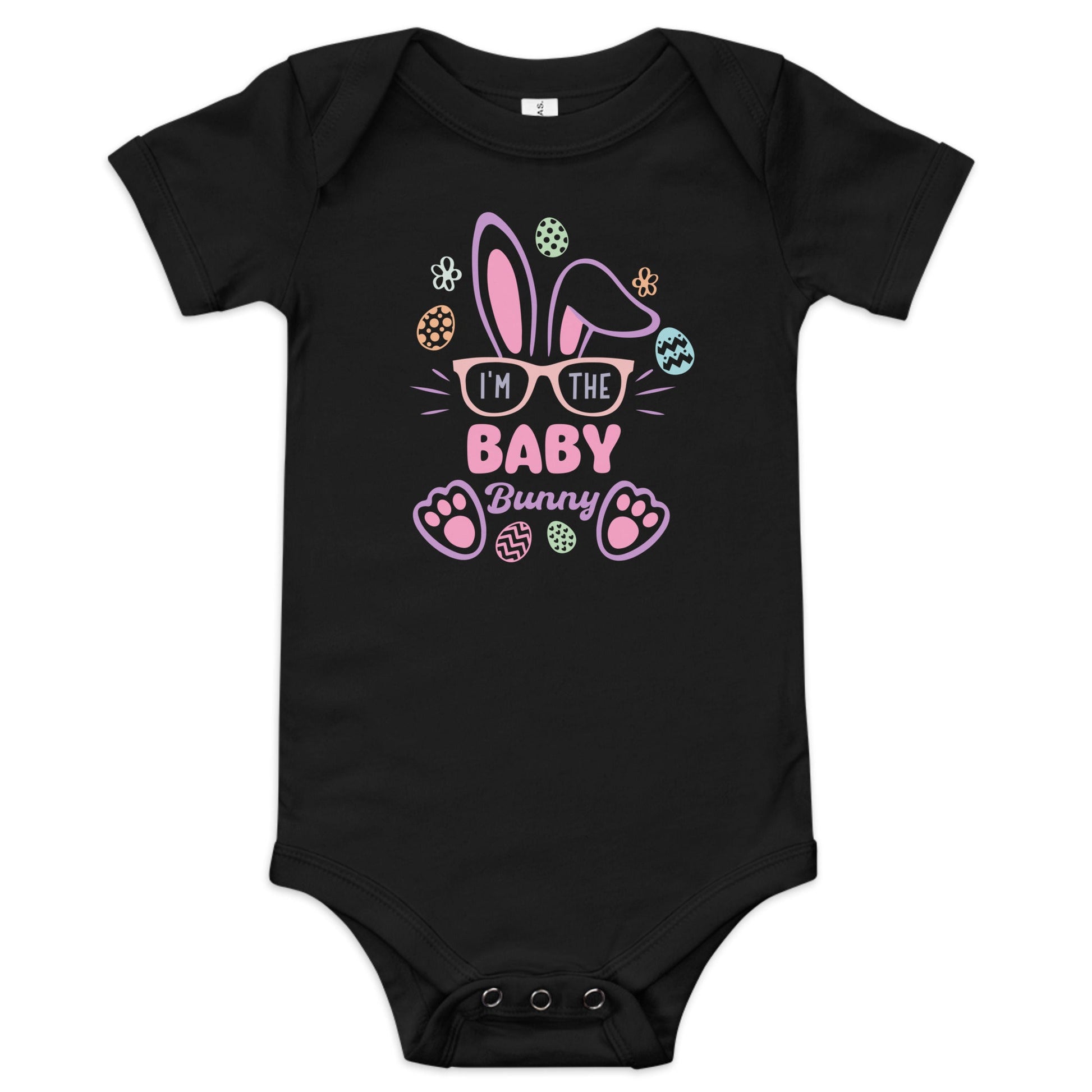 I'm the Baby Bunny Bodysuit – Adorable Easter & Everyday Outfit for Baby Girls - Blue Marc