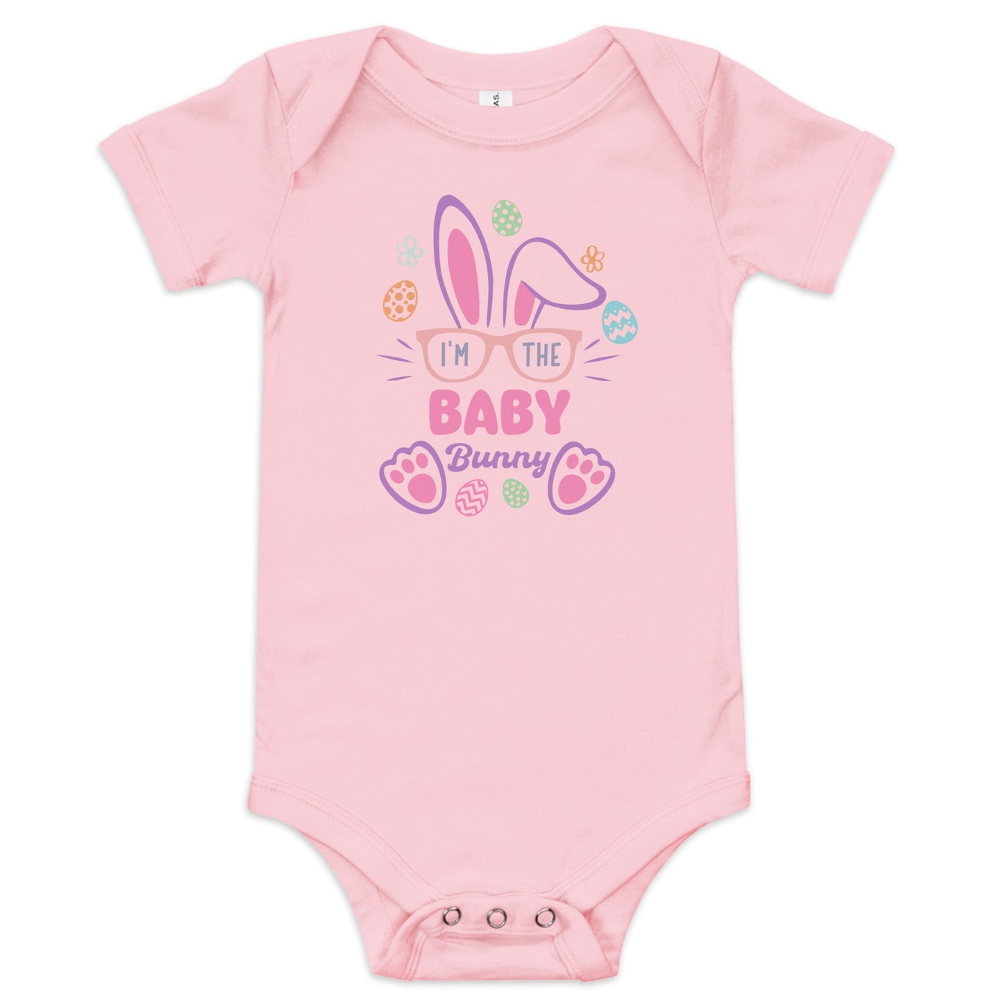 I'm the Baby Bunny Bodysuit – Adorable Easter & Everyday Outfit for Baby Girls - Blue Marc