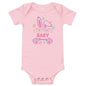 I'm the Baby Bunny Bodysuit – Adorable Easter & Everyday Outfit for Baby Girls - Blue Marc