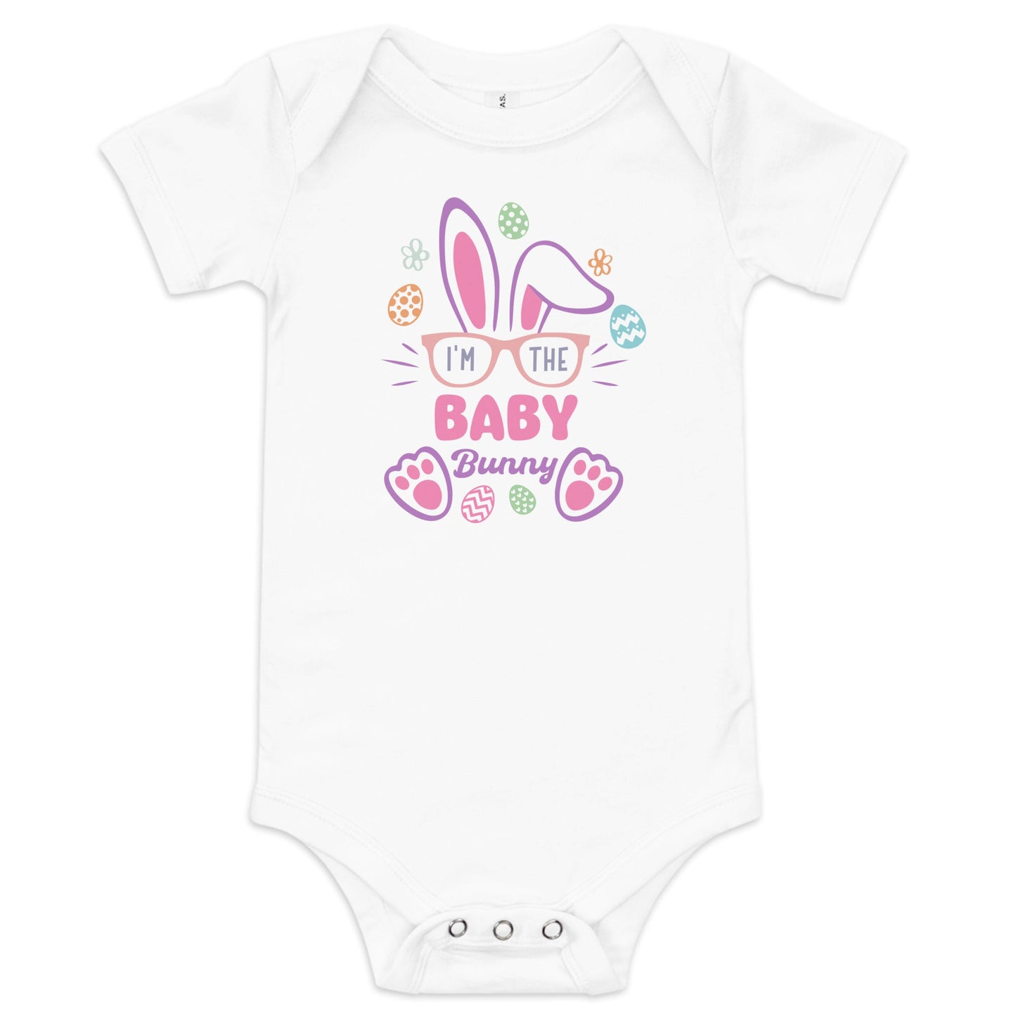 I'm the Baby Bunny Bodysuit – Adorable Easter & Everyday Outfit for Baby Girls - Blue Marc
