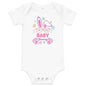 I'm the Baby Bunny Bodysuit – Adorable Easter & Everyday Outfit for Baby Girls - Blue Marc
