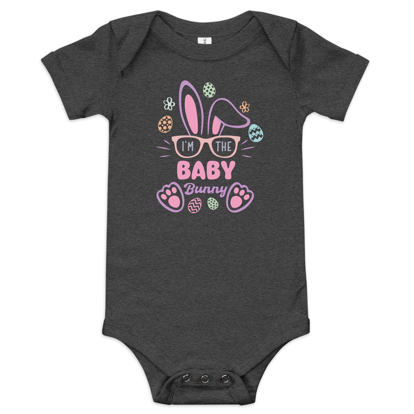 I'm the Baby Bunny Bodysuit – Adorable Easter & Everyday Outfit for Baby Girls - Blue Marc