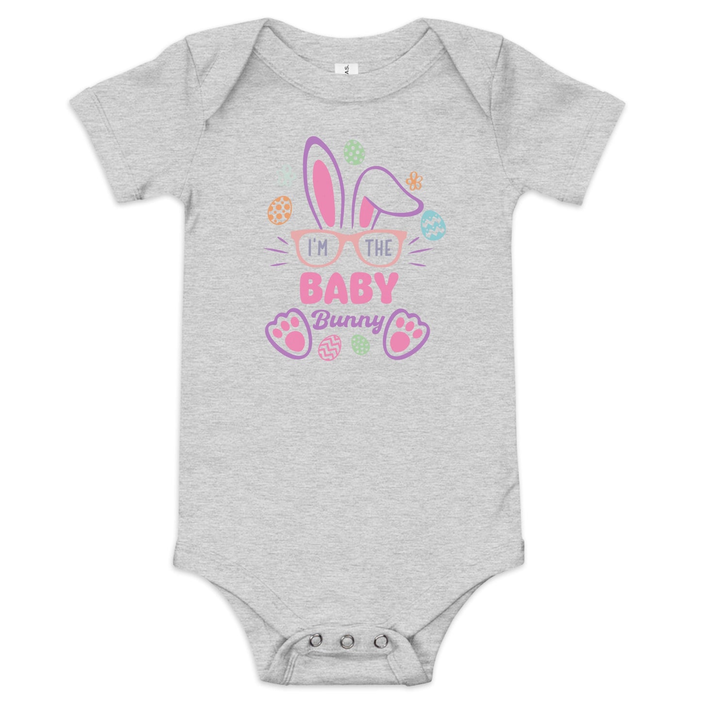 I'm the Baby Bunny Bodysuit – Adorable Easter & Everyday Outfit for Baby Girls - Blue Marc