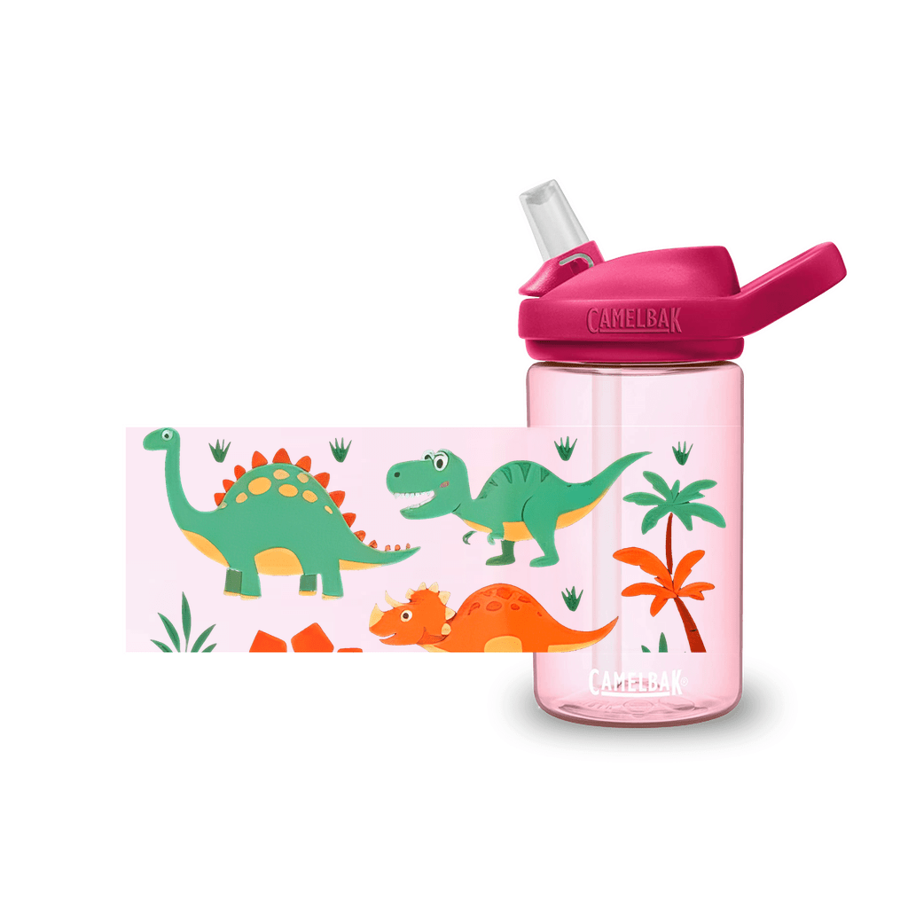 Kids Water Bottles – Dino Designs - Blue Marc