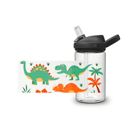 Kids Water Bottles – Dino Designs - Blue Marc