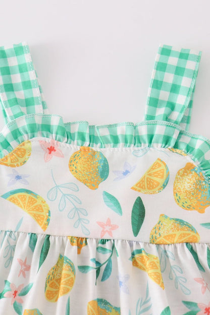 Lemon Fresh Baby Girl Outfit – Sweet & Stylish Summer Set 🍋💚 - Blue Marc