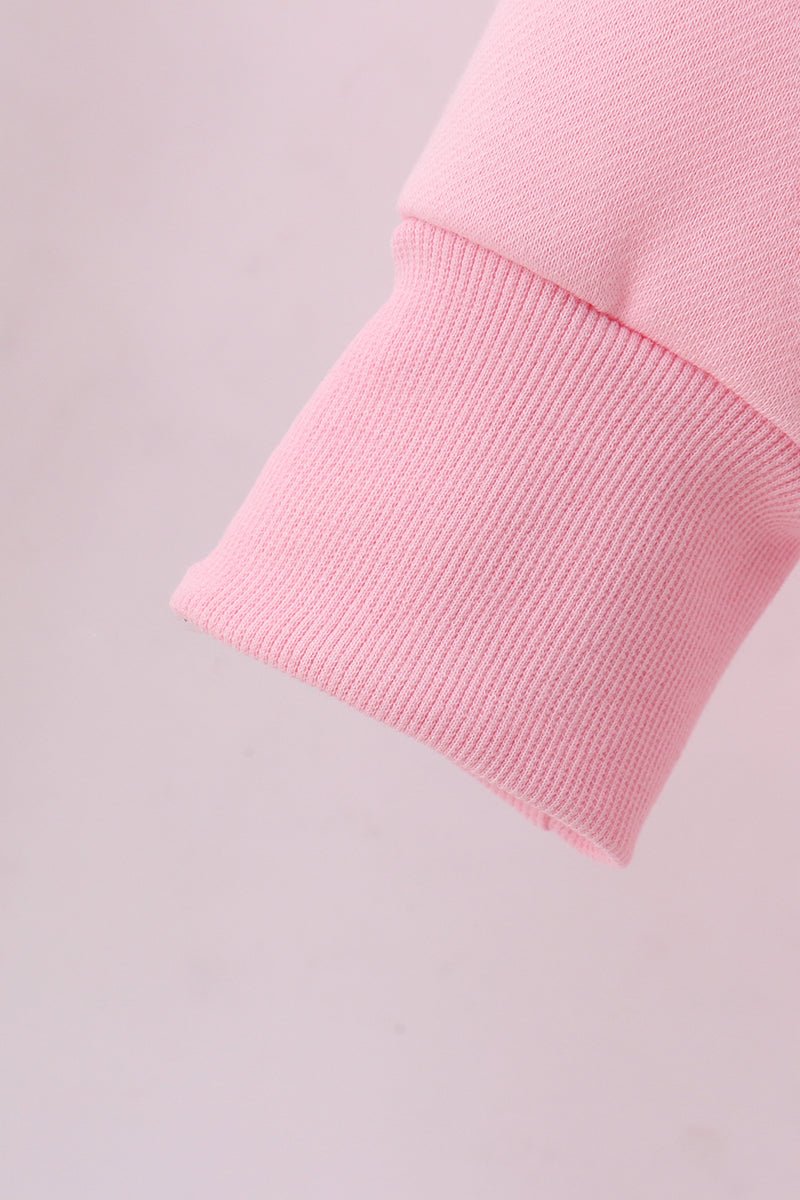 Matching Mommy & Me Valentine’s Sweatshirts – Pink Heart Print Love Set - Blue Marc