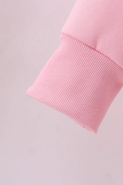 Matching Mommy & Me Valentine’s Sweatshirts – Pink Heart Print Love Set - Blue Marc
