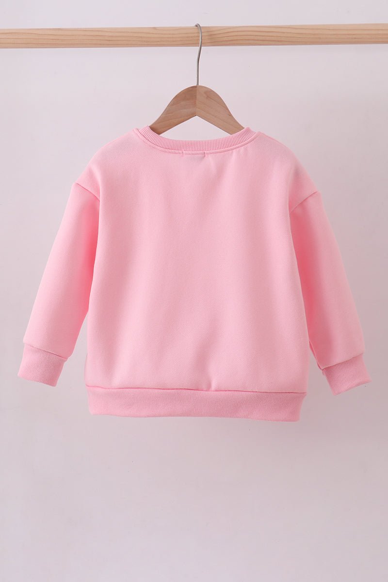 Matching Mommy & Me Valentine’s Sweatshirts – Pink Heart Print Love Set - Blue Marc