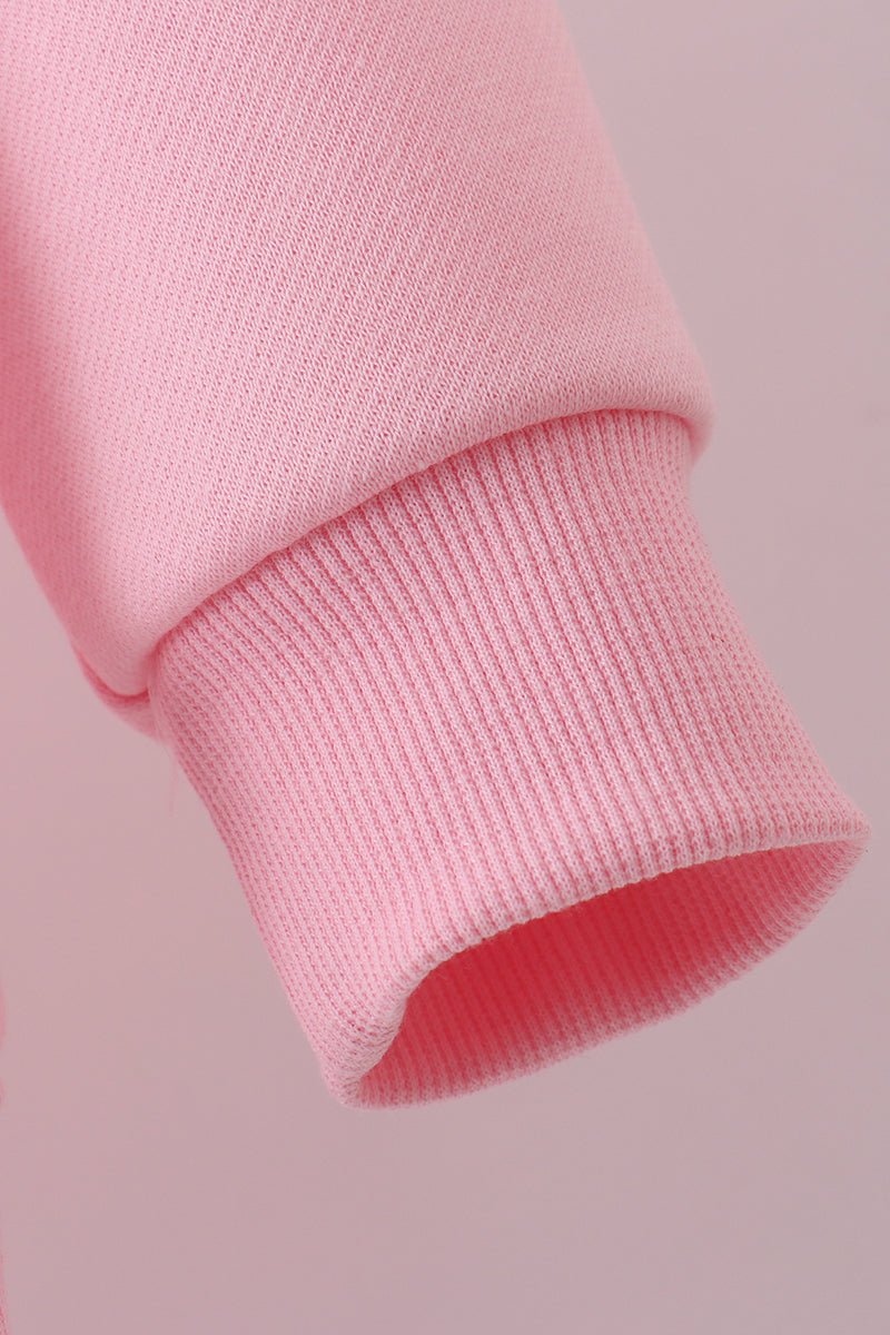 Matching Mommy & Me Valentine’s Sweatshirts – Pink Heart Print Love Set - Blue Marc