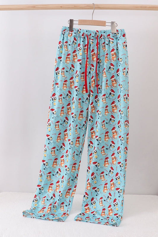 Men’s Bluey - Inspired Holiday Pajama Pants - Blue Marc