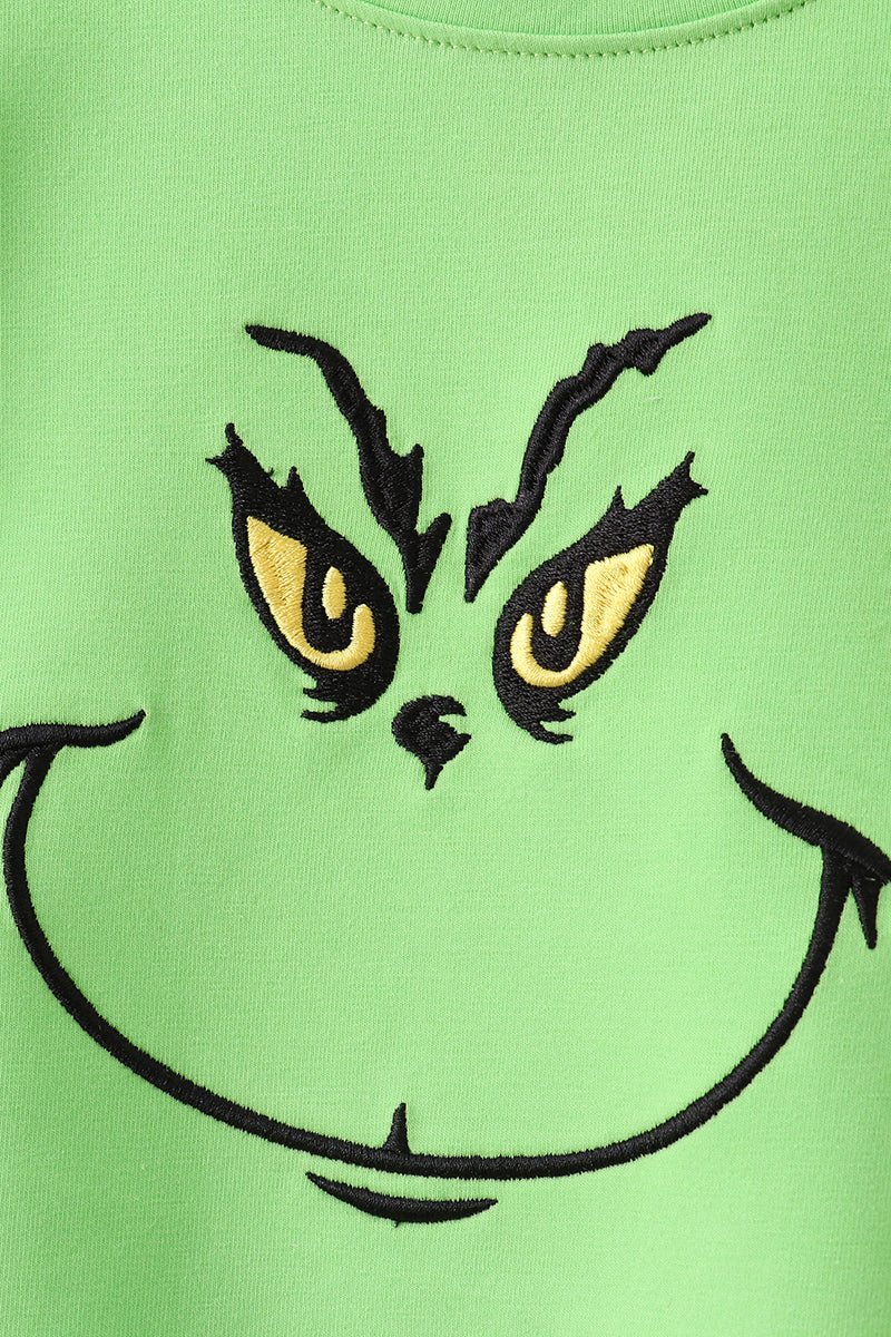 Merry Mischief Boys Grinch - Inspired Christmas Pajama Set - Blue Marc