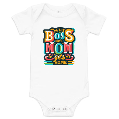 "Mini Boss On Duty" Bodysuit - Blue Marc