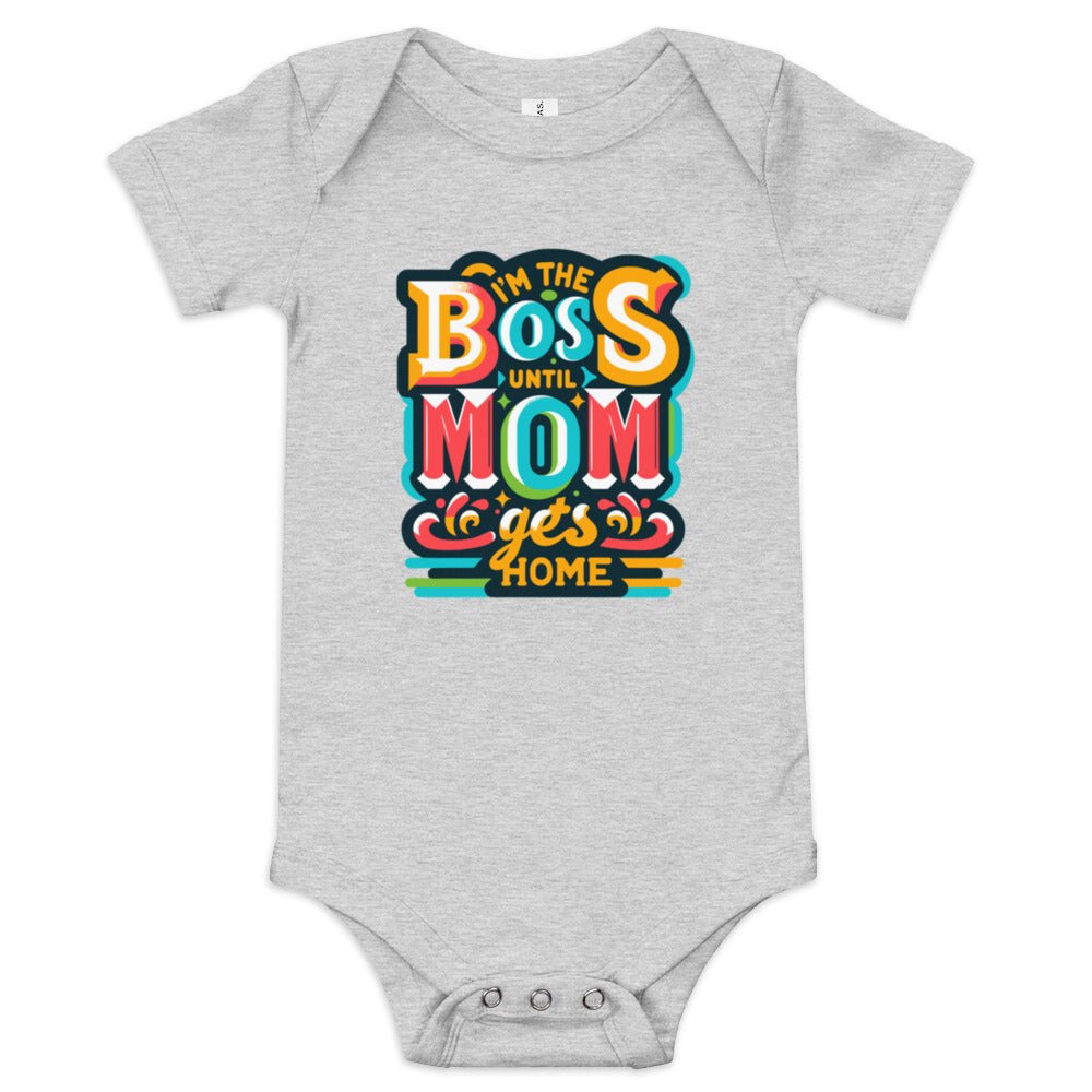 "Mini Boss On Duty" Bodysuit - Blue Marc