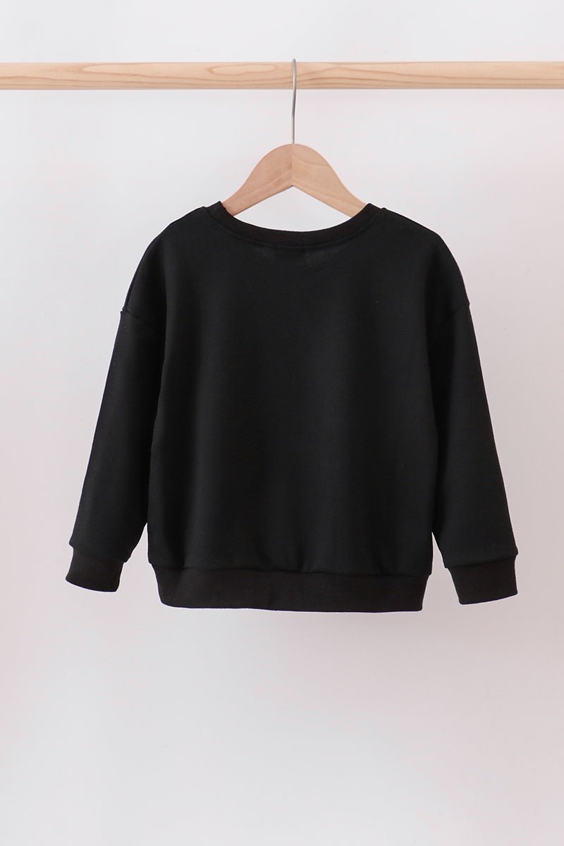 Mommy and Me Reindeer Holiday Sweatshirt Set – Black - Blue Marc