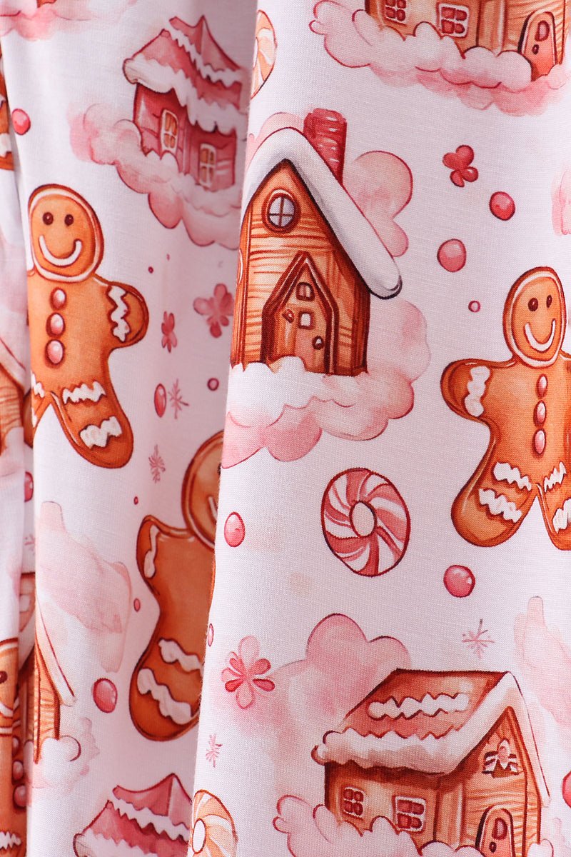 Mommy Gingerbread Christmas Pajama Pants – Holiday Loungewear for Women - Blue Marc