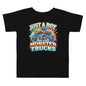 Monster Truck Lover - Toddler Short Sleeve Shirt - Blue Marc