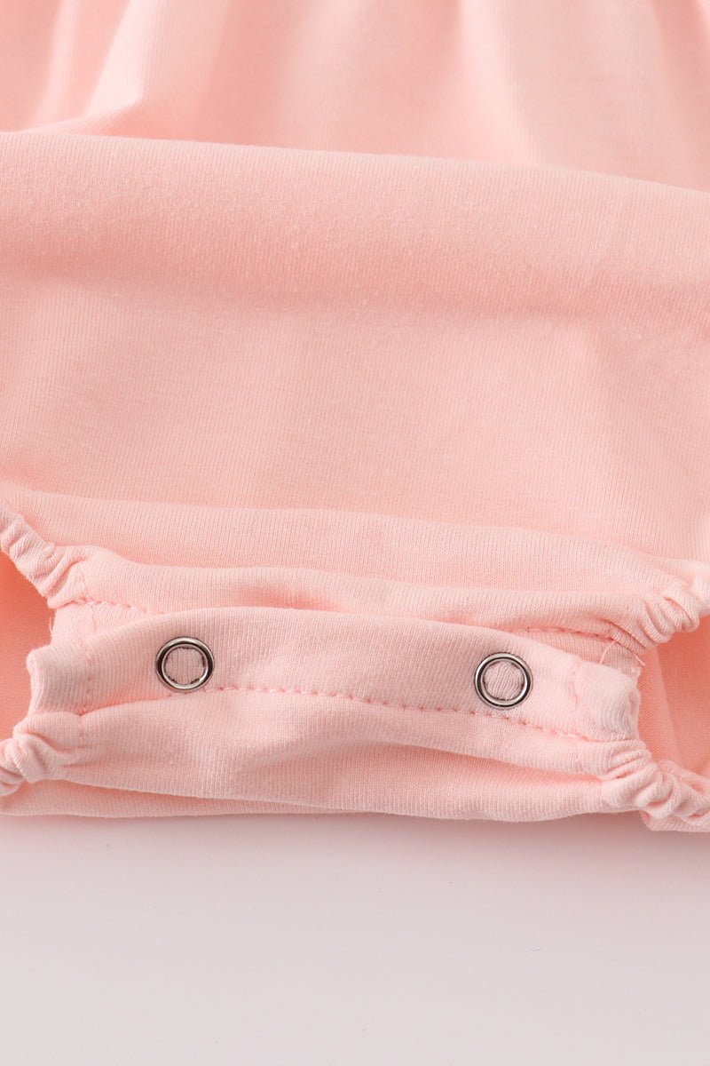 Pastel Pumpkin Flutter Romper – Baby Girl Fall Outfit - Blue Marc
