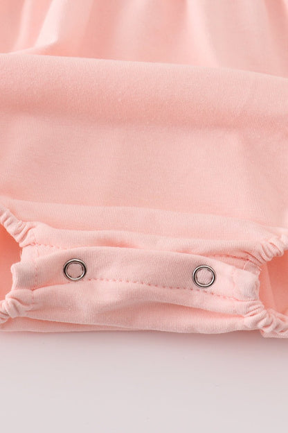 Pastel Pumpkin Flutter Romper – Baby Girl Fall Outfit - Blue Marc