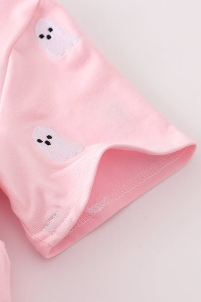 Pink Frill Girls Ghost Legging Set – 2 Piece Halloween Outfit - Blue Marc