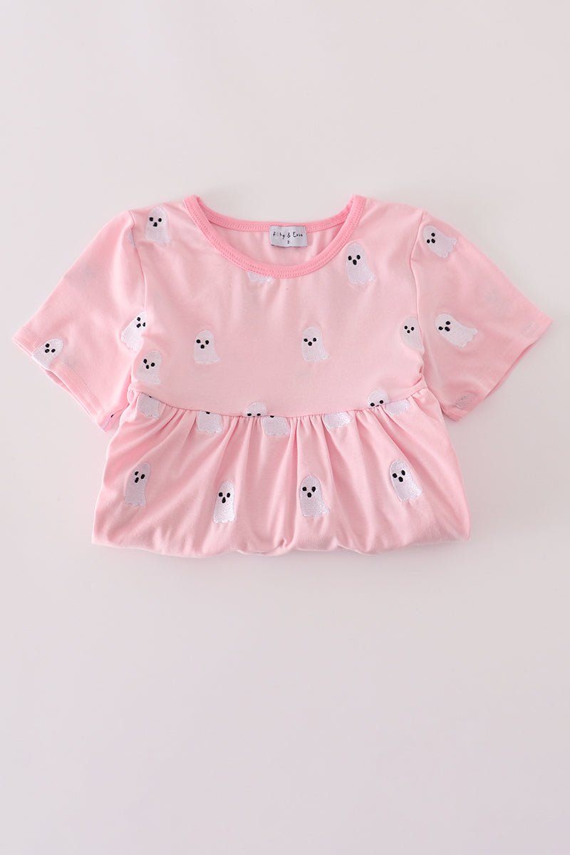Pink Frill Girls Ghost Legging Set – 2 Piece Halloween Outfit - Blue Marc